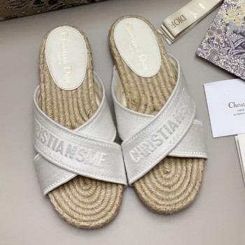 디올 오블리크 크로스 슬리퍼