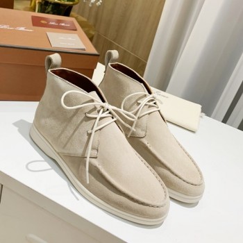 로로피아나 스웨이드 오픈 워크 앵클부츠