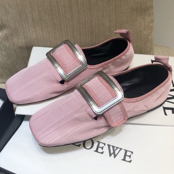 로에베 새틴 발레리나 플랫슈즈