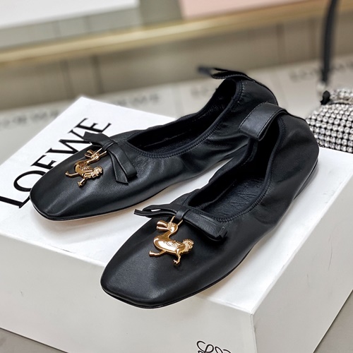 로에베 소프트 더비 발레리나 슈즈