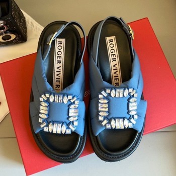 로저비비에 viv winter with strass 버클 샌들