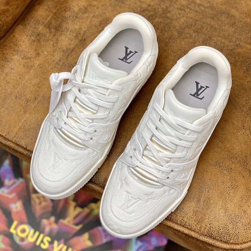 루이비통 남성용 트레이너 스니커즈