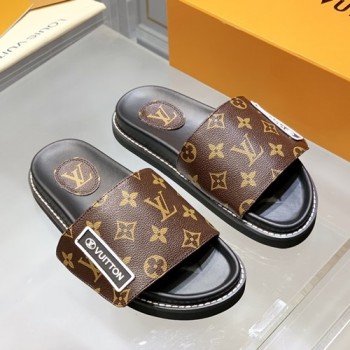 루이비통 선셋 플랫 컴포트 뮬,슬리퍼