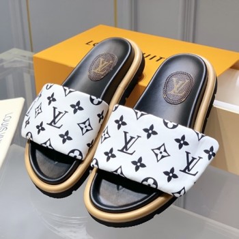 루이비통 선셋 플랫 컴포트 뮬,슬리퍼