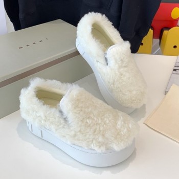 마르니 양모 슬립온