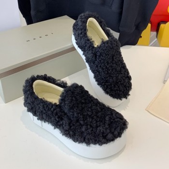 마르니 양모 슬립온
