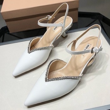 미우미우 크리스탈 비즈 슬링백