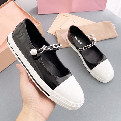 미우미우 페이던트 발레리나 슈즈