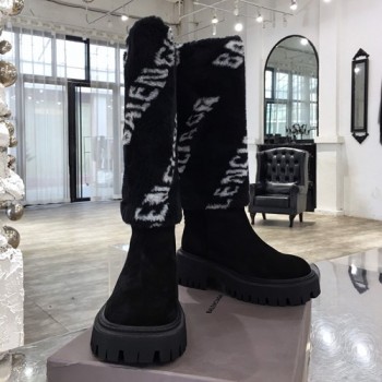 발렌시아가 롱부츠(양모)