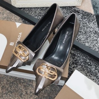 발렌시아가 스퀘어 나이프 BB 펌프스힐