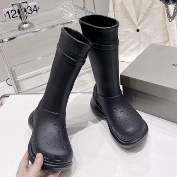 발렌시아가×크록스 클로그 러버 부츠