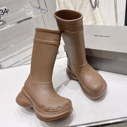 발렌시아가×크록스 클로그 러버 부츠