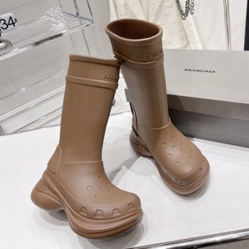 발렌시아가×크록스 클로그 러버 부츠