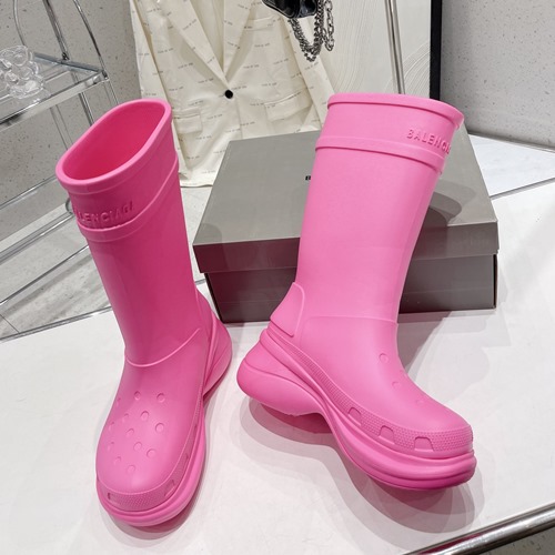 발렌시아가×크록스 클로그 러버 부츠