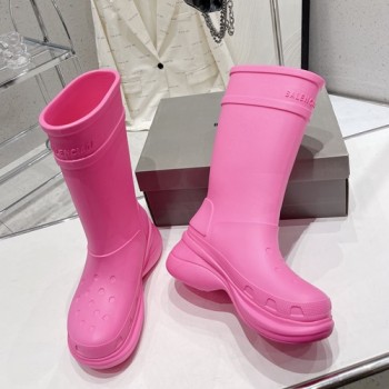 발렌시아가×크록스 클로그 러버 부츠