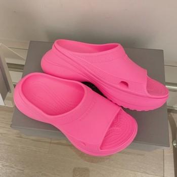 발렌시아가×크록스 클로그 샌들