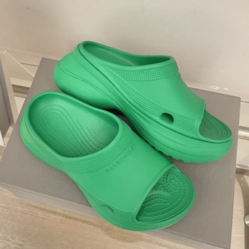 발렌시아가×크록스 클로그 샌들