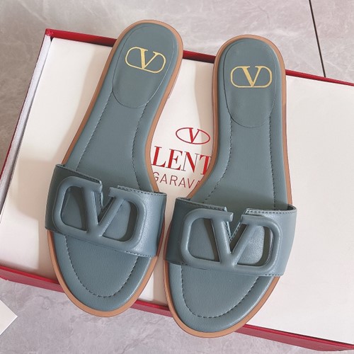 발렌티노 V로고 뮬