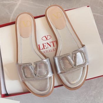 발렌티노 V로고 뮬