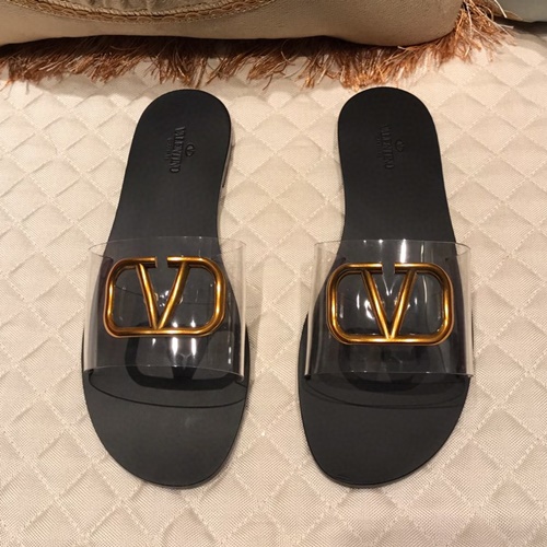 발렌티노 V로고 뮬