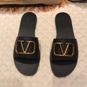 발렌티노 V로고 뮬