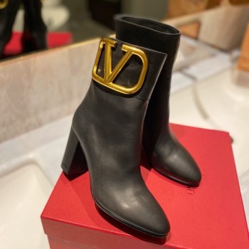 발렌티노 V로고 앵클부츠