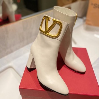 발렌티노 V로고 앵클부츠