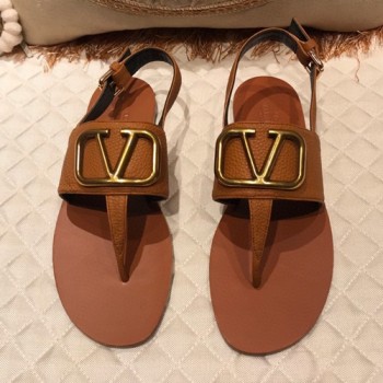 발렌티노 V로고 조리 샌들
