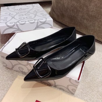 발렌티노 V로고 플랫슈즈