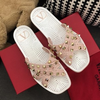 발렌티노 락스터드 PVC 슬리퍼