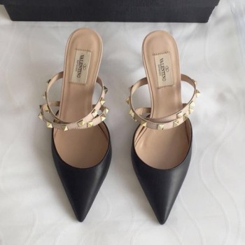 발렌티노 락스터드 스트랩 블로퍼,뮬