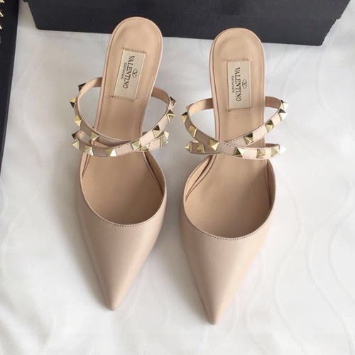 발렌티노 락스터드 스트랩 블로퍼,뮬