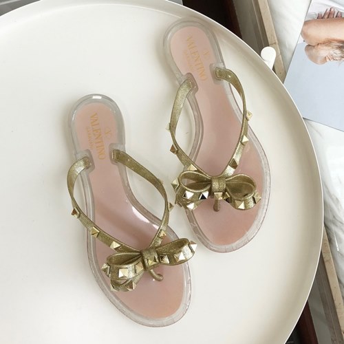 발렌티노 락스터드 젤리 슬리퍼