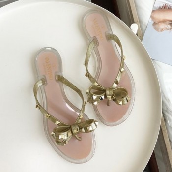 발렌티노 락스터드 젤리 슬리퍼