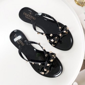 발렌티노 락스터드 젤리 슬리퍼