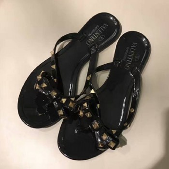 발렌티노 락스터드 젤리 슬리퍼