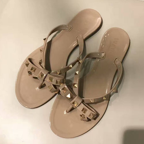 발렌티노 락스터드 젤리 슬리퍼