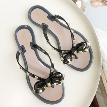 발렌티노 락스터드 젤리슈즈,슬리퍼