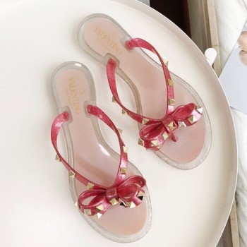 발렌티노 락스터드 젤리슈즈,슬리퍼