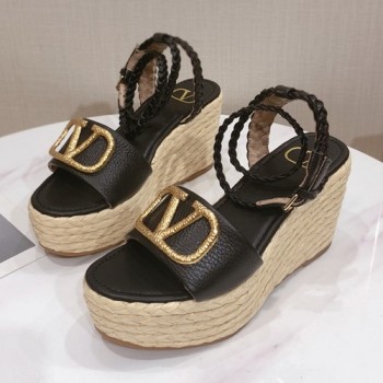 발렌티노 플랫폼 V로고 샌들