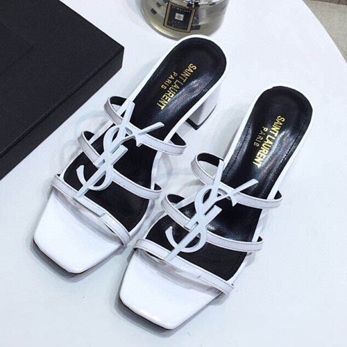 생로랑 카산드라 YSL 로고 스트랩 샌들