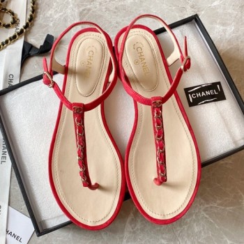 샤넬 CC로고 체인 스트랩 샌들