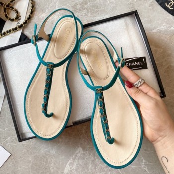 샤넬 CC로고 체인 스트랩 샌들