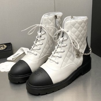 샤넬 CC로고 퀼팅 부츠