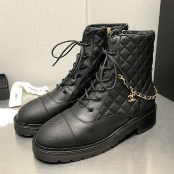 샤넬 CC로고 퀼팅 부츠