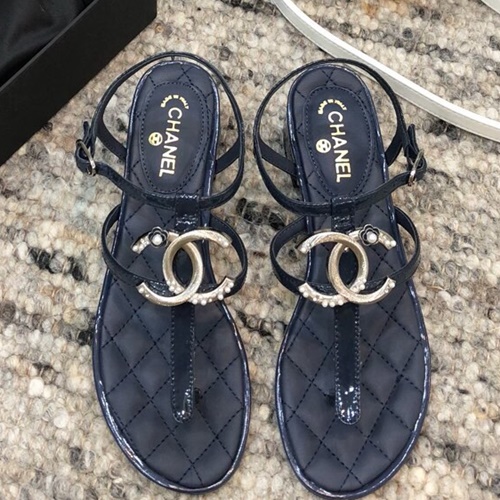 샤넬 C로고 조리 샌들