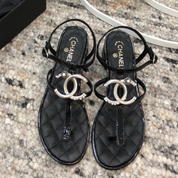 샤넬 C로고 조리 샌들