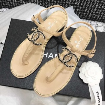 샤넬 C로고 조리 샌들