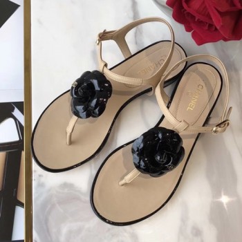 샤넬 까멜리아 코사지 샌들