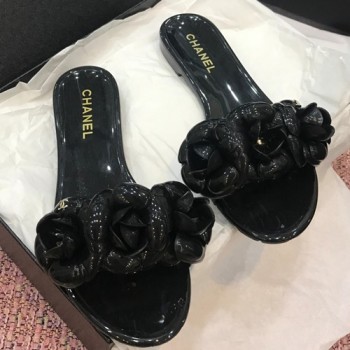 샤넬 까멜리아 코사지 슬리퍼